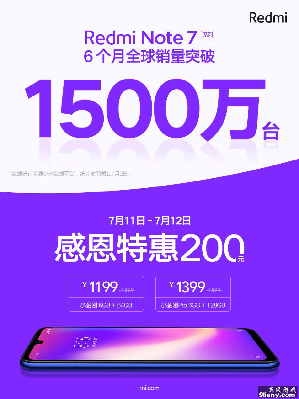 Redmi Note 7消费量发布：成绩突出