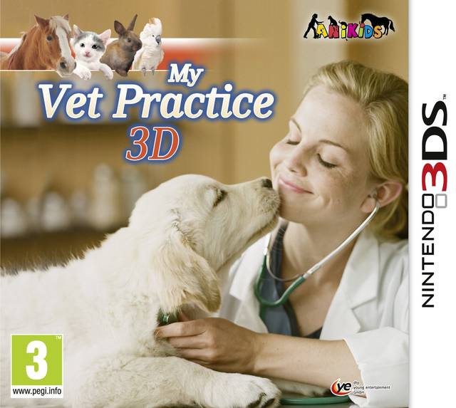 3DS《二合一  我的兽医练习3D + 
